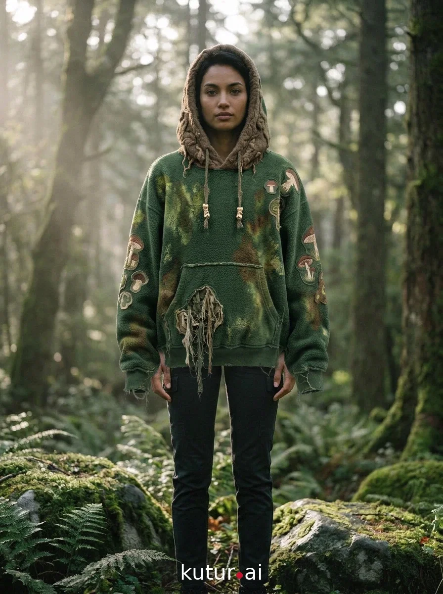 Moss decay fleece · lookbook