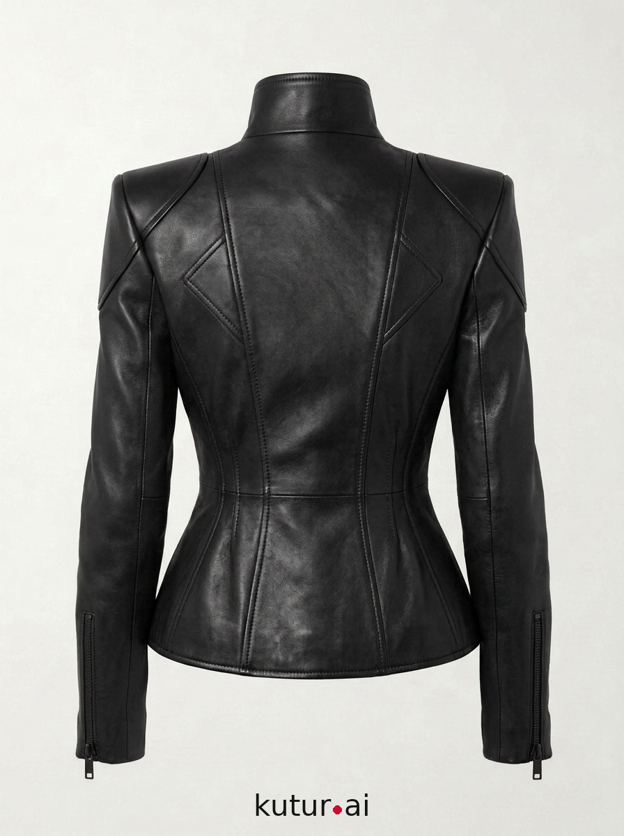 Black calfskin plates · back