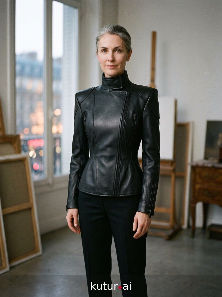Black calfskin plates · lookbook