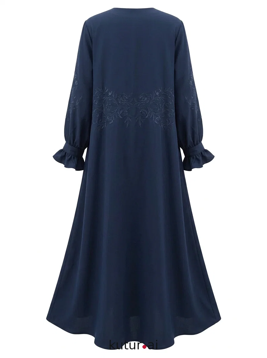 Zippered throat dress · back