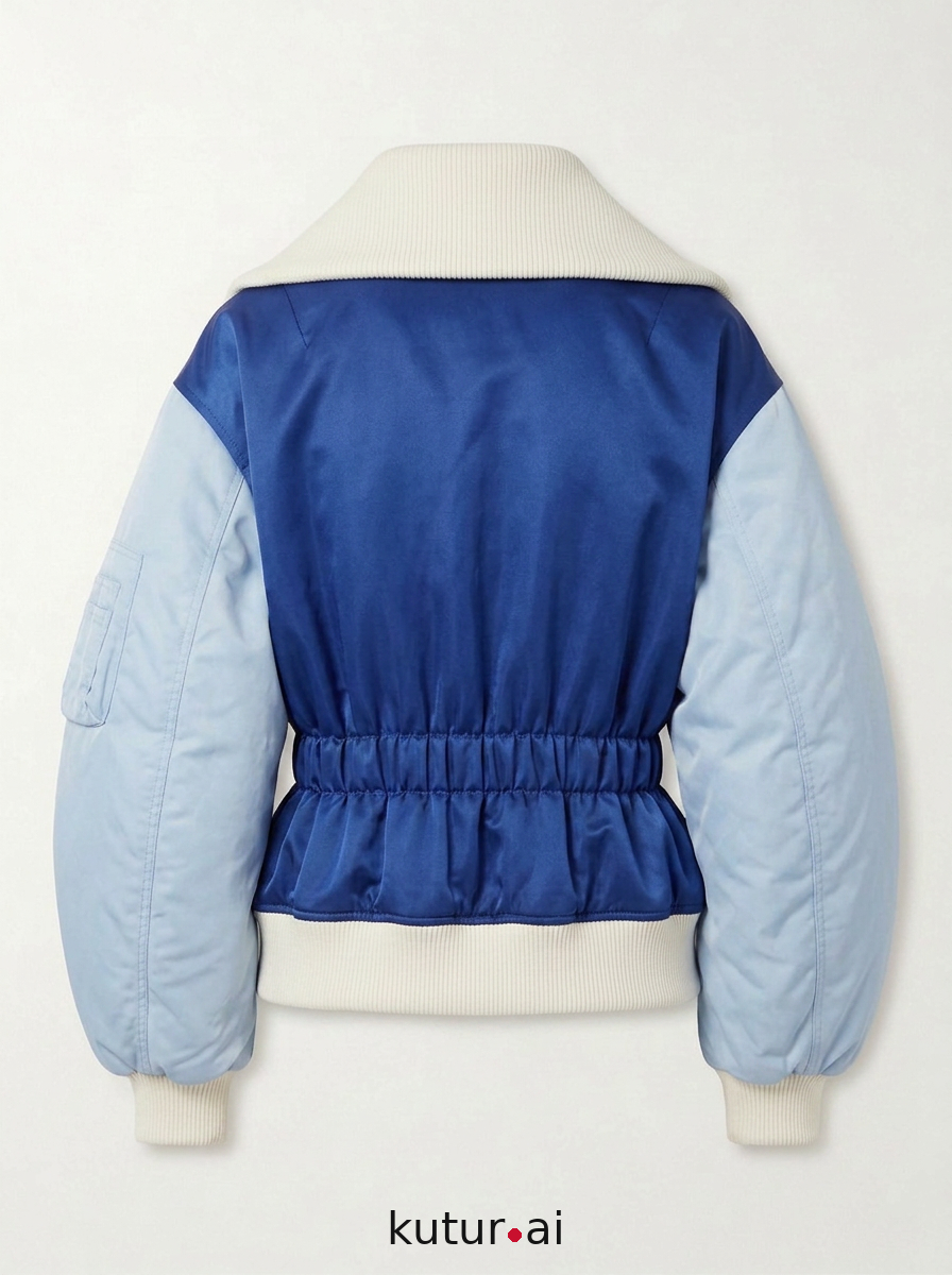 Cobalt satin body · back