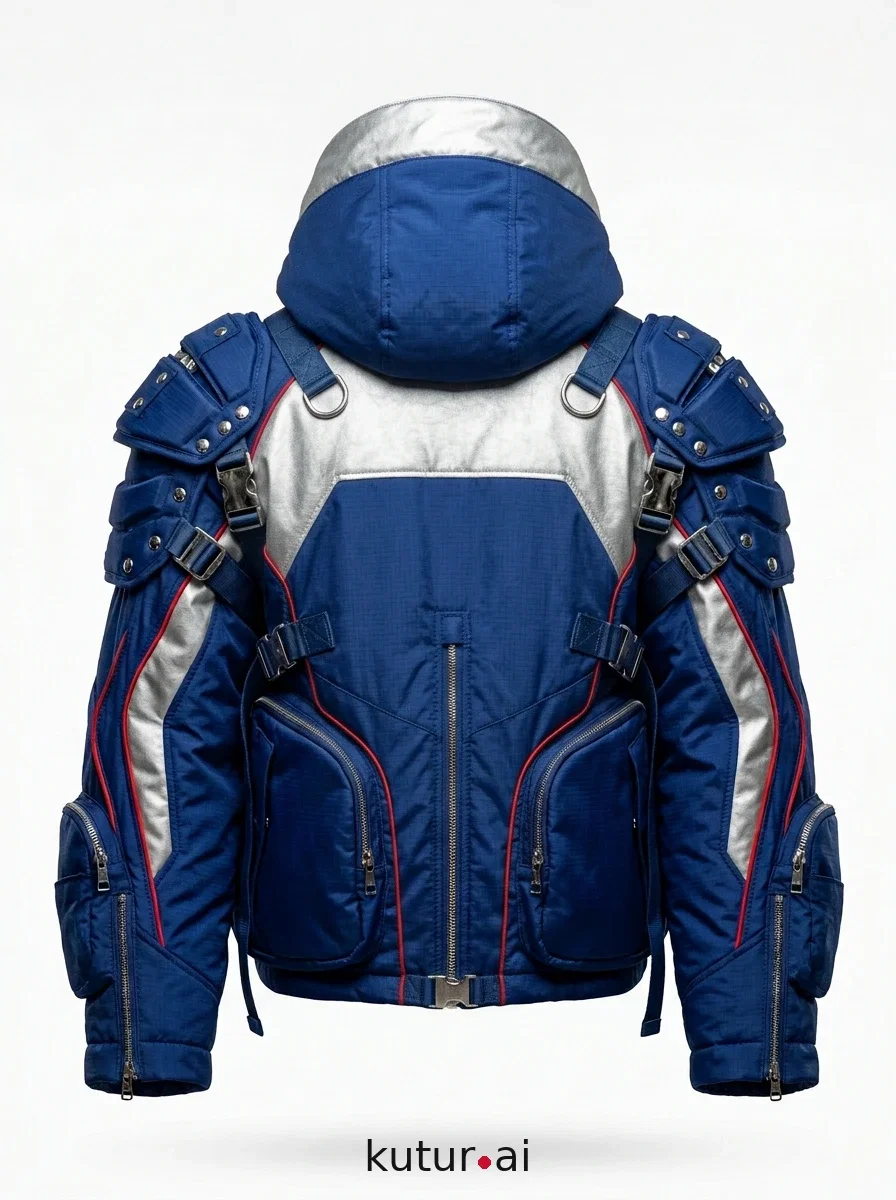 Blue red segments · back