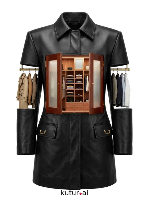Hinged door coat