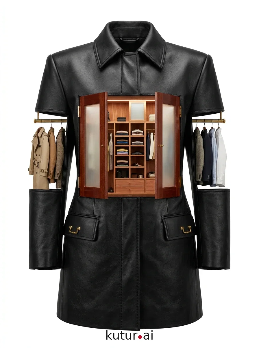 Hinged door coat · front