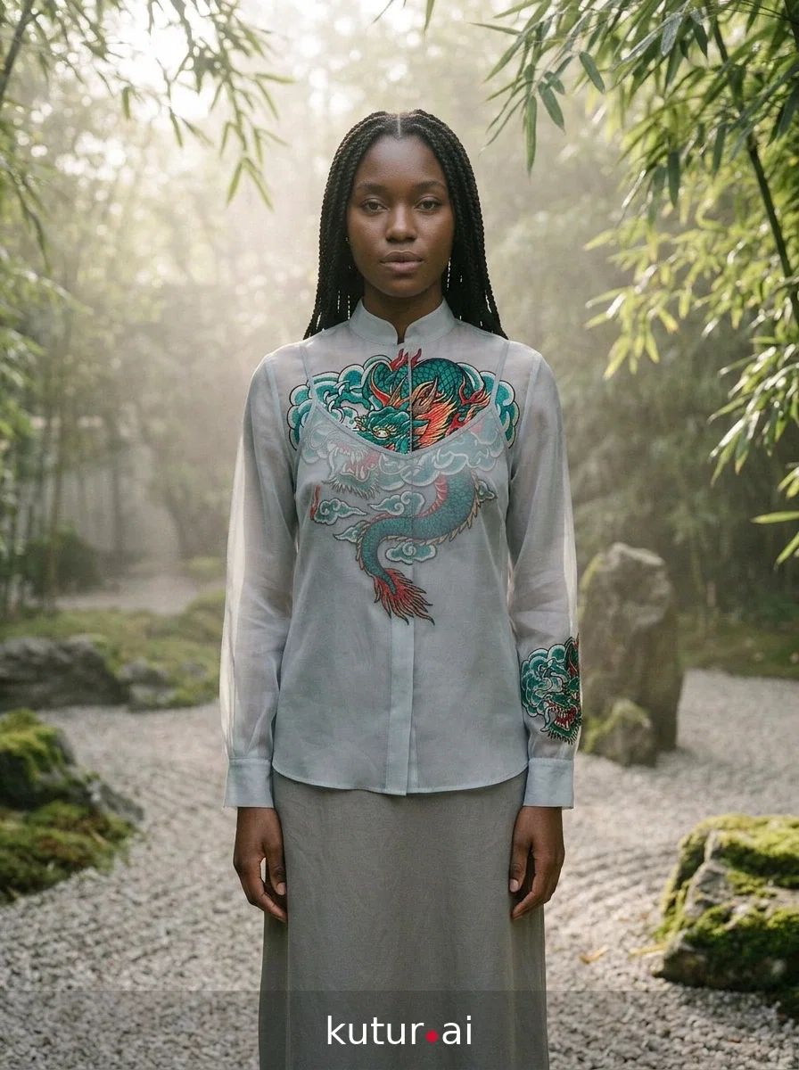 Dragon chest panel · lookbook
