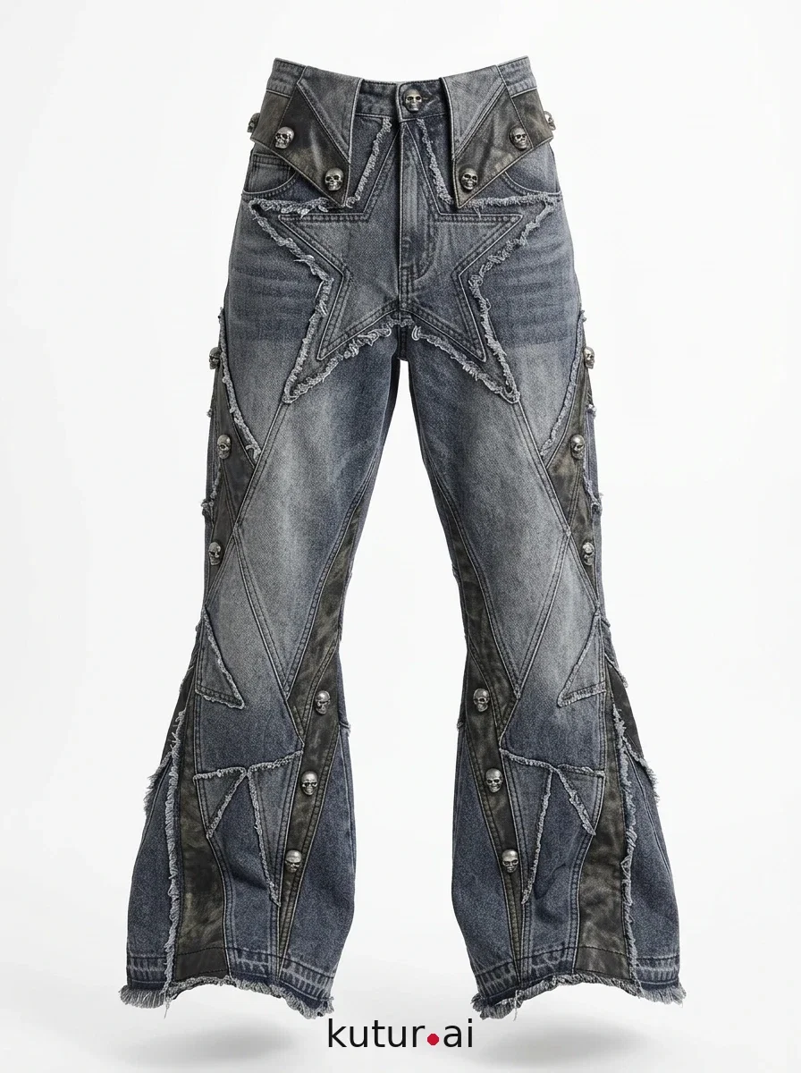 Five-Way Skull Jeans · front
