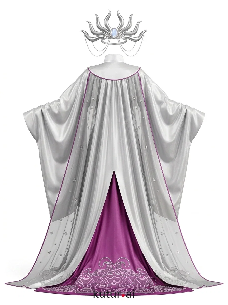 Fox tail robe · back